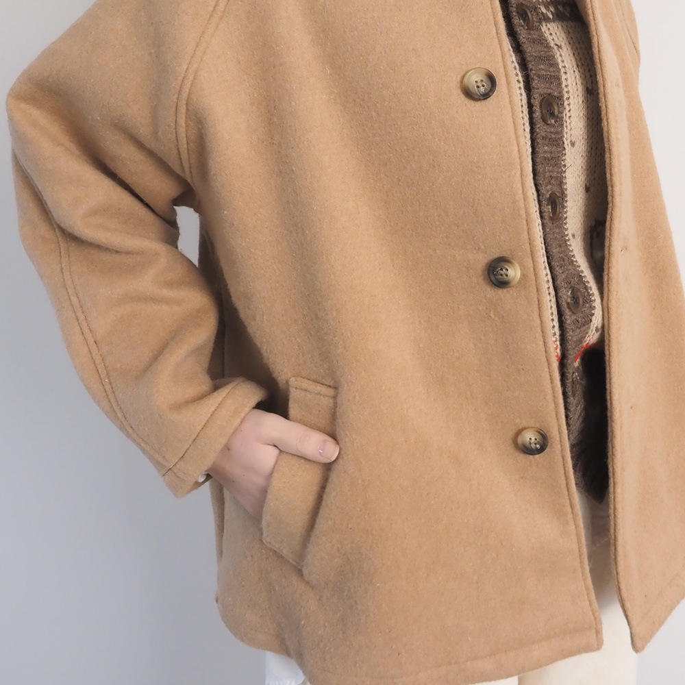 NARU(ナル) ダブルフェイスメルトン ラグランコート 668921