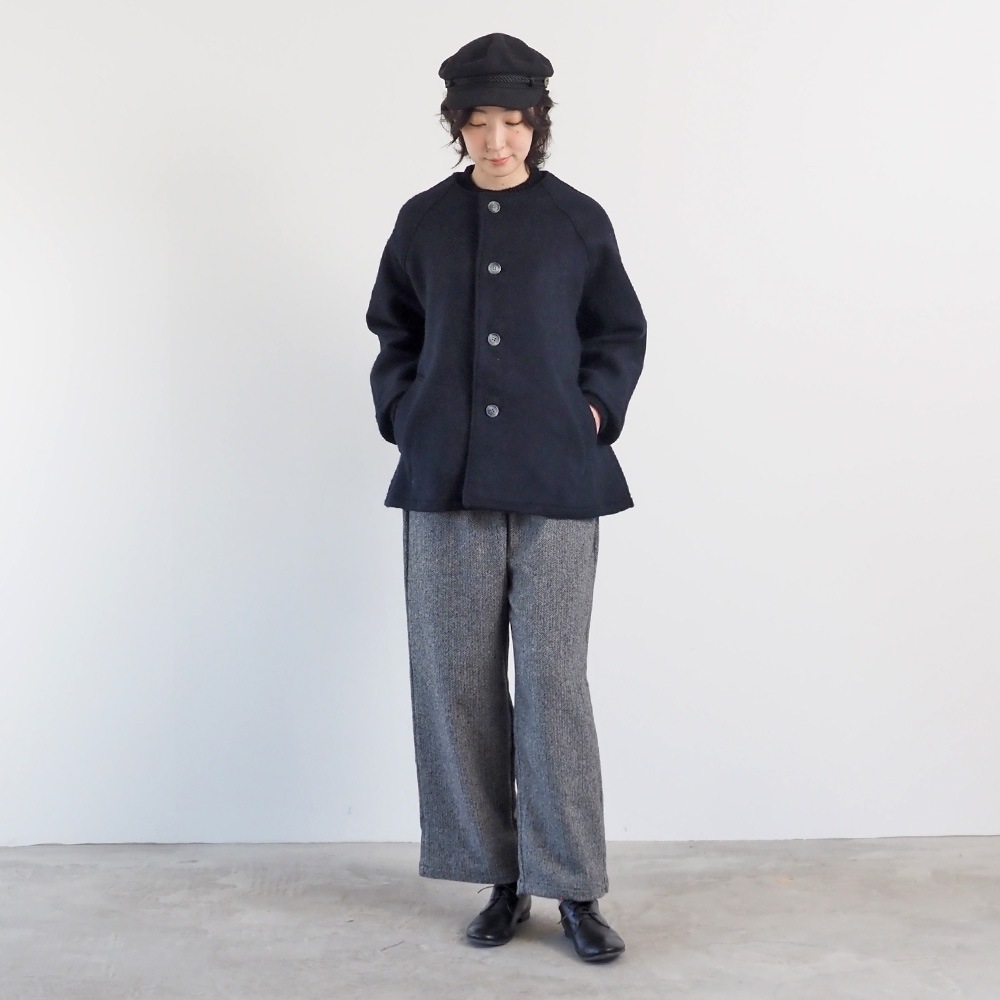 NARU(ナル) ダブルフェイスメルトン ラグランコート 668921