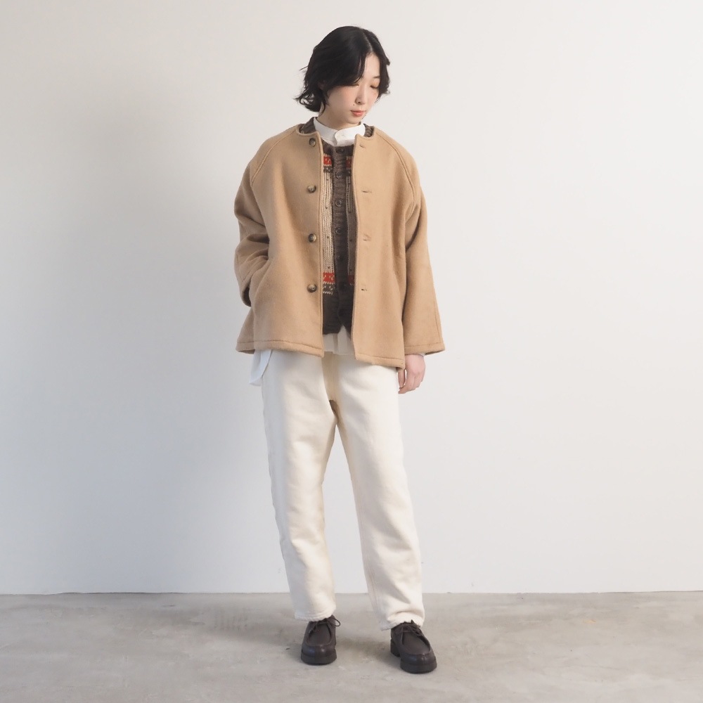 NARU(ナル) ダブルフェイスメルトン ラグランコート 668921