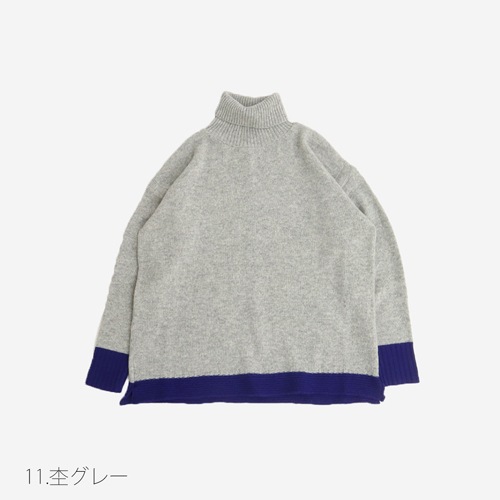 NARU(ナル) タスマニアラム 配色ニット 650650