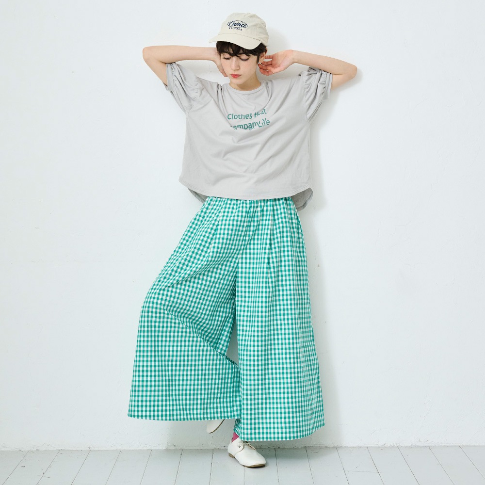 NARU(ナル) ナチュラルソフト天竺 ClothesプリントT 662025