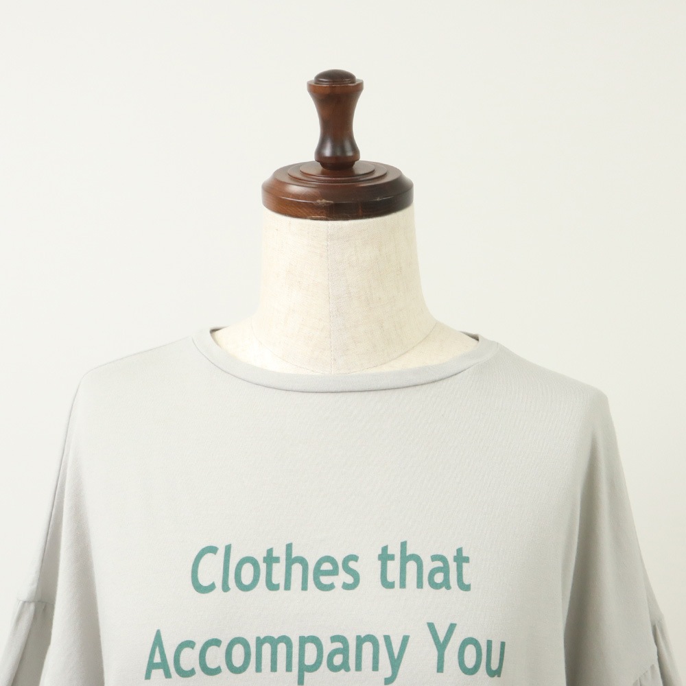 NARU(ナル) ナチュラルソフト天竺 ClothesプリントT 662025