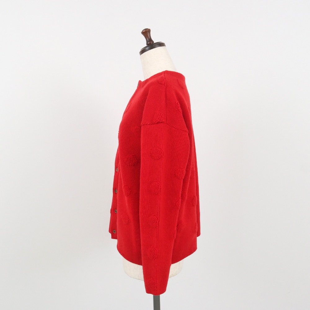 NARU(ナル) タスマニアラム パイルドットニットカーデ 666610