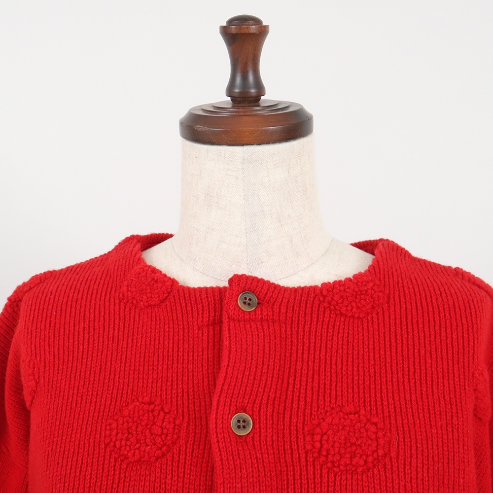 NARU(ナル) タスマニアラム パイルドットニットカーデ 666610