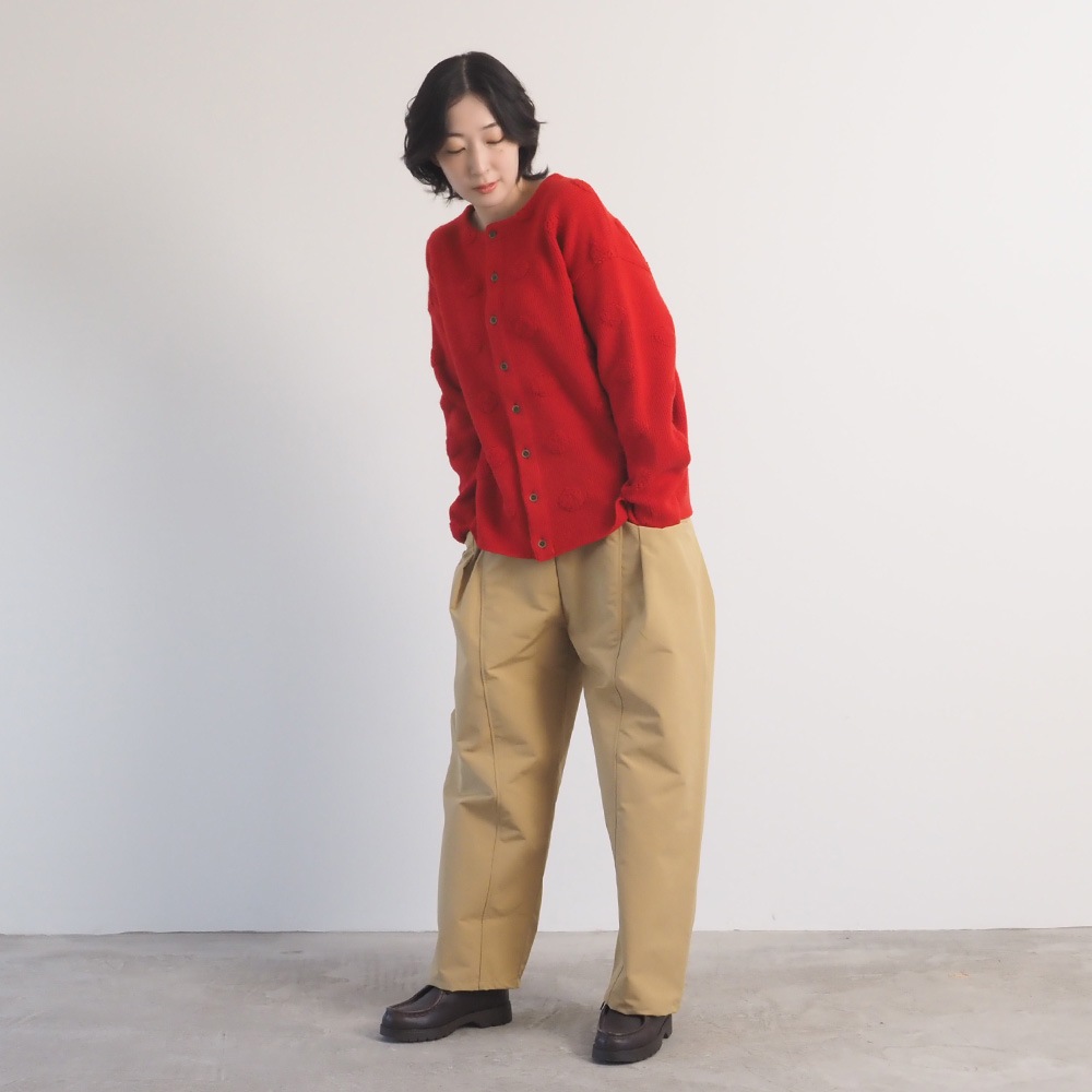 NARU(ナル) タスマニアラム パイルドットニットカーデ 666610