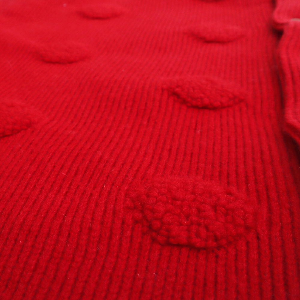 NARU(ナル) タスマニアラム パイルドットニットカーデ 666610