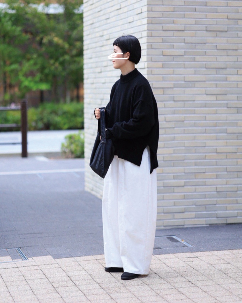 【aiさんコラボ】NARU(ナル) ポリエステルコットンツイルストレッチ コクーンパンツ