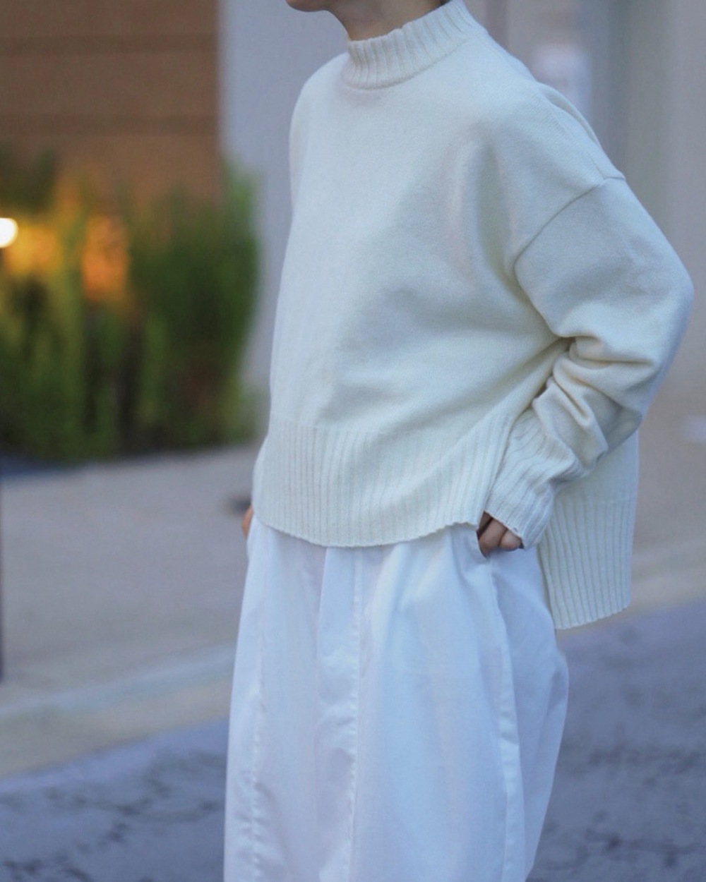 【aiさんコラボ】NARU(ナル) ポリエステルコットンツイルストレッチ コクーンパンツ