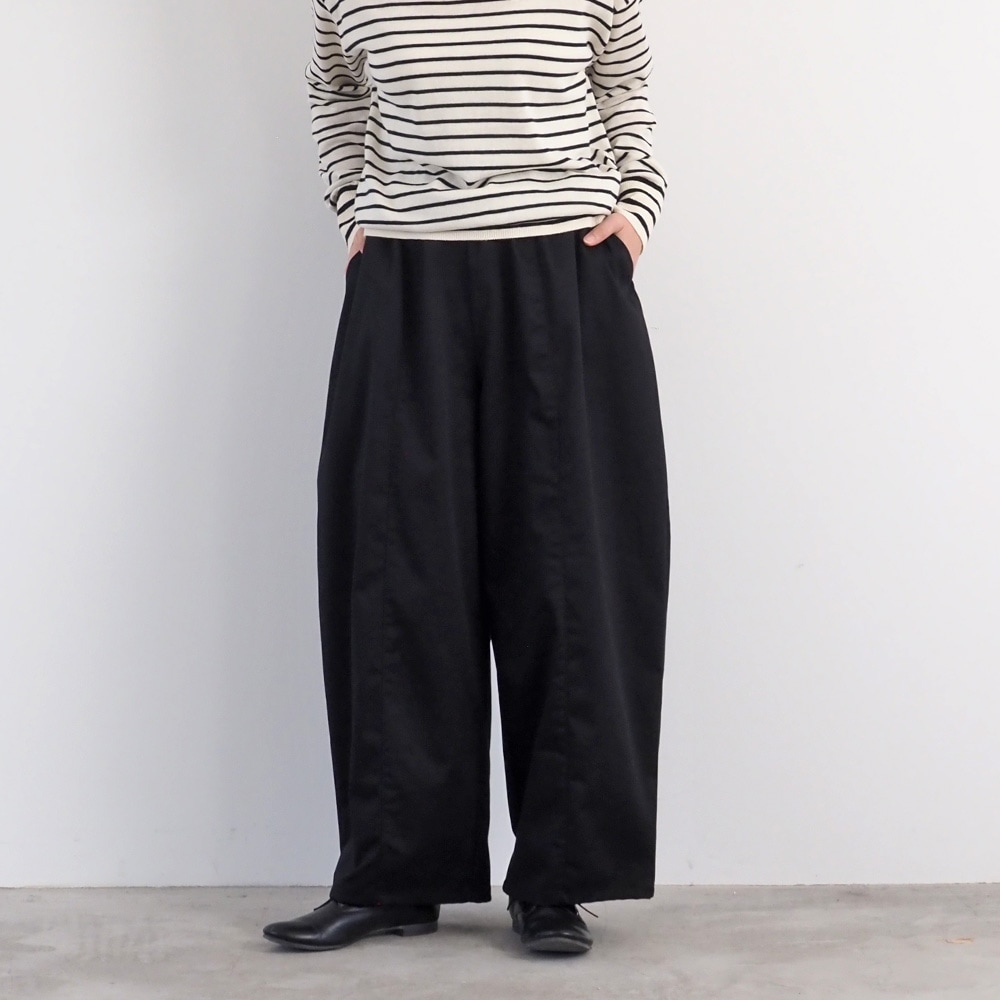 【予約】【aiさんコラボ】NARU(ナル) ポリエステルコットンツイルストレッチ コクーンパンツ 6W-ai-02