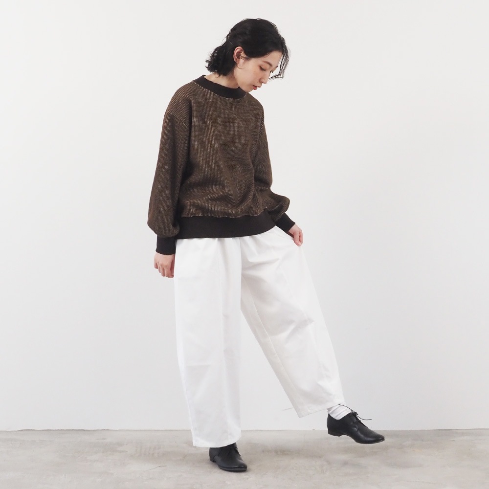 【aiさんコラボ】NARU(ナル) ポリエステルコットンツイルストレッチ コクーンパンツ