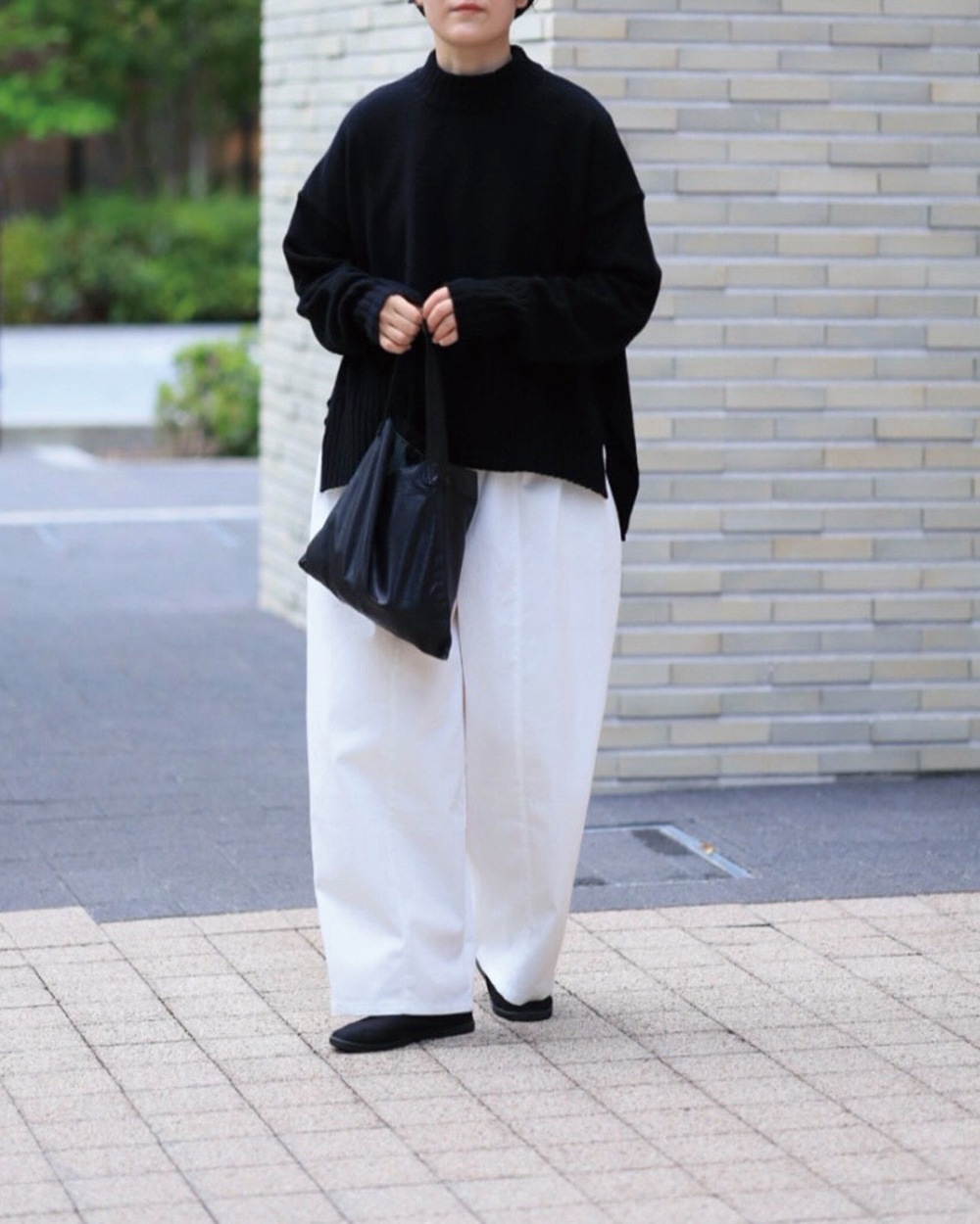 【aiさんコラボ】NARU(ナル) ポリエステルコットンツイルストレッチ コクーンパンツ