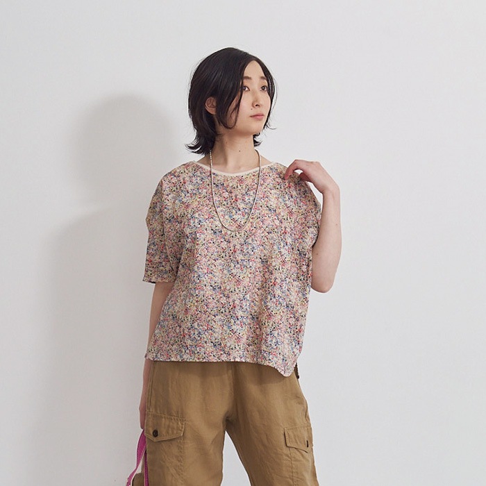 NARU(ナル) 80ローンミラクルウェーブ 2WAY バトーブラウス 655931