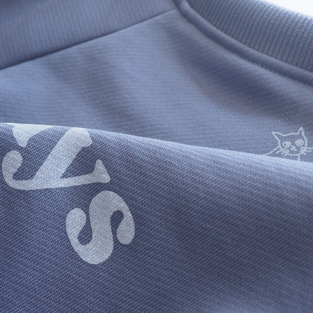 【kuboさんコラボ】NARU(ナル) クリア裏毛 ねこプリントプルオーバー 6W-kb-01