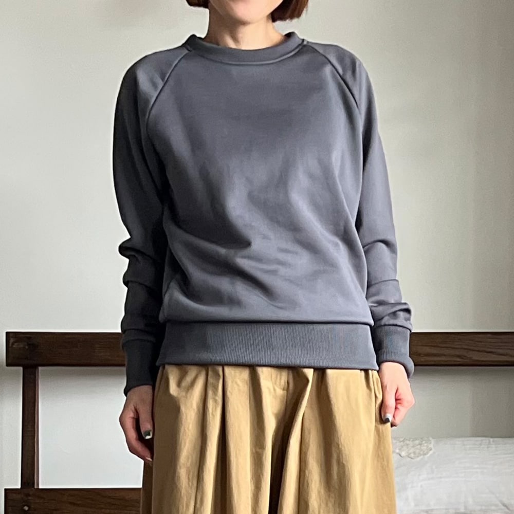 【kuboさんコラボ】NARU(ナル) クリア裏毛 ねこプリントプルオーバー 6W-kb-01