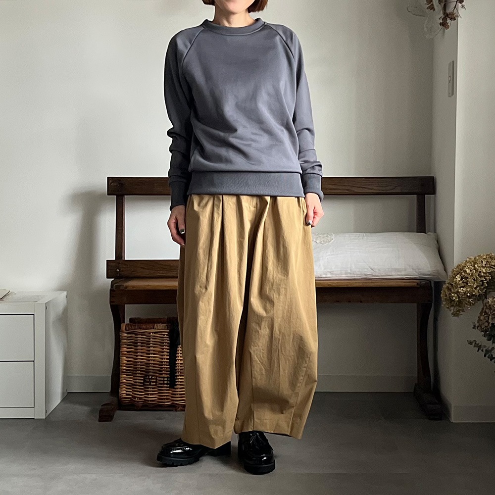 【kuboさんコラボ】NARU(ナル) クリア裏毛 ねこプリントプルオーバー 6W-kb-01