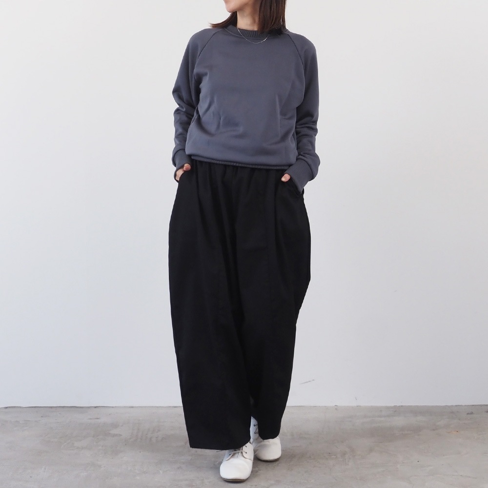 【kuboさんコラボ】NARU(ナル) クリア裏毛 ねこプリントプルオーバー 6W-kb-01