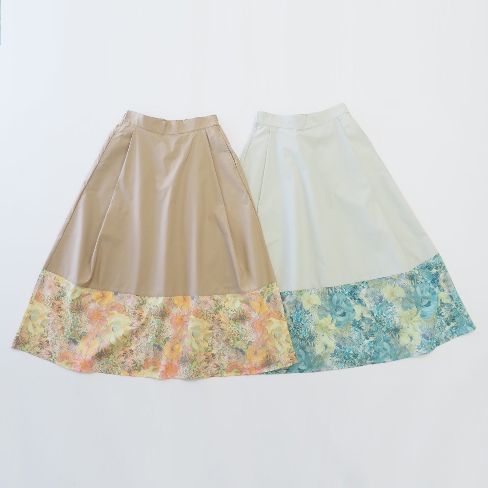 NARU(ナル) LIBERTYコットン(Marina Seaflower) 足元かわいいスカート 661951