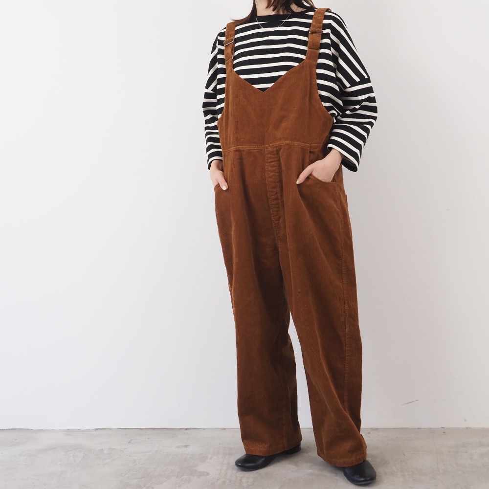 WEB限定！NARU(ナル) コーデュロイ サロペット 6W8C01