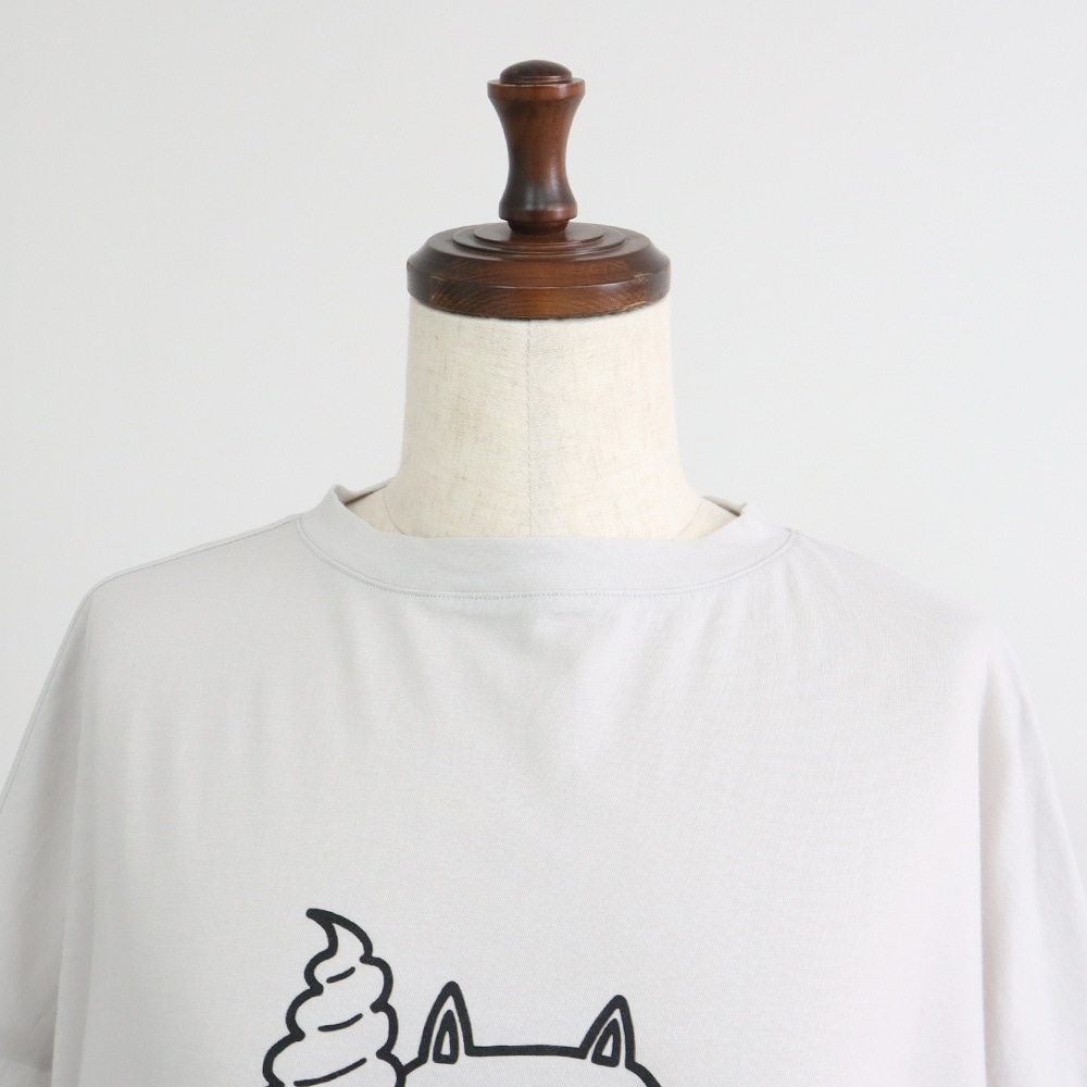 NARU(ナル) ナチュラルソフト天竺 食いしん坊ねこワイドT 672006