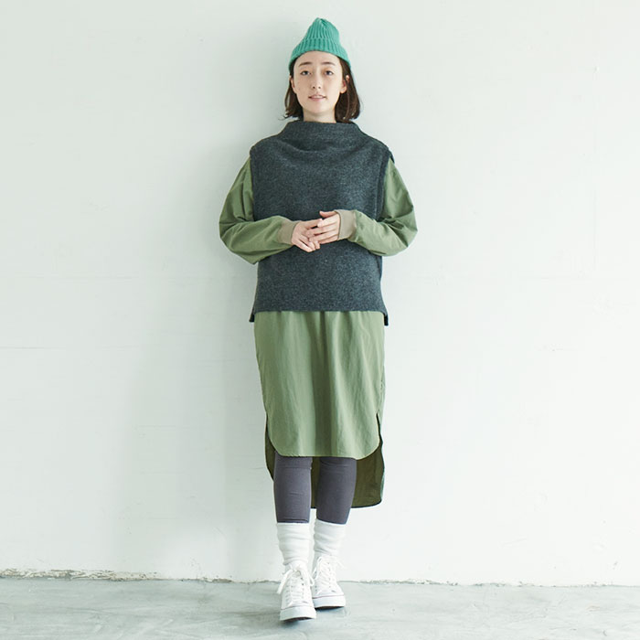 NARU(ナル) タスランウェザー×30/-ナチュラルソフトフライスワンピース 638910