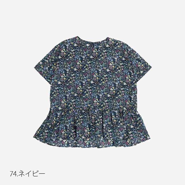 NARU(ナル) 60ローンフラワープリント 切替ギャザーPO 655915