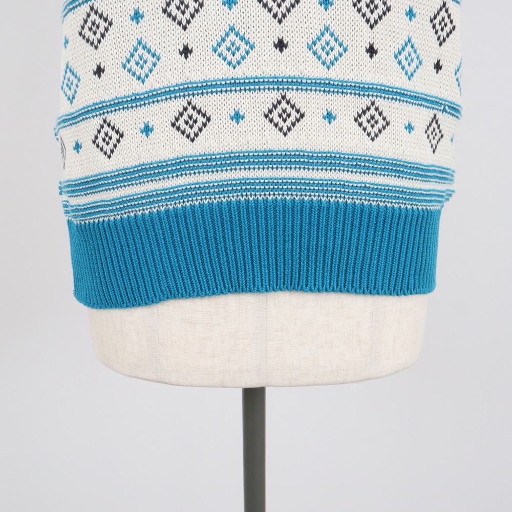 NARU(ナル) コンパクトヤーン 雪柄ケーブルベスト 666400