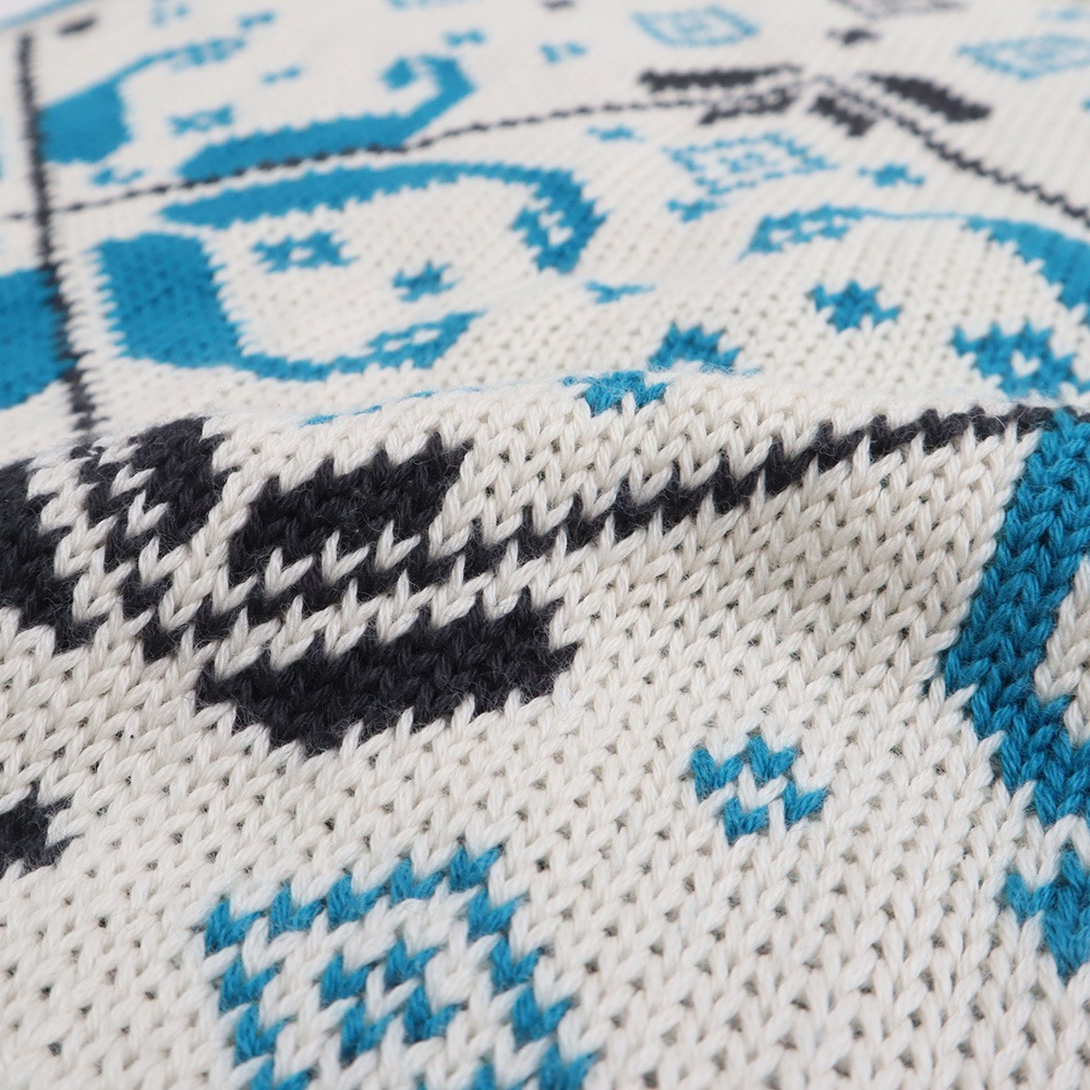 NARU(ナル) コンパクトヤーン 雪柄ケーブルベスト 666400