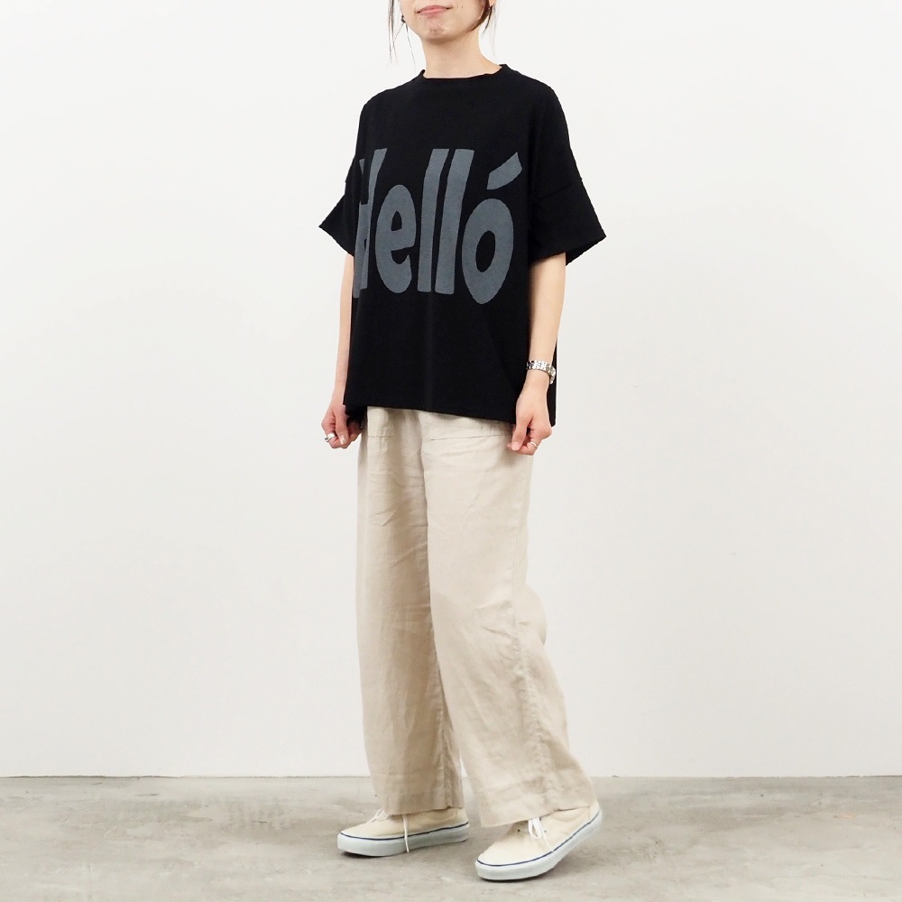【予約】NARU(ナル) ヴィンテージレアルツイストLIGHT HelloプリントT 662030
