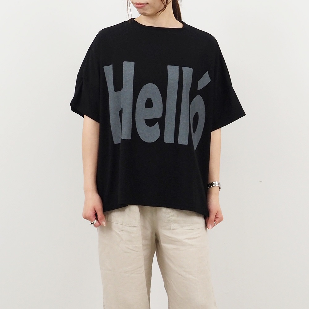 【予約】NARU(ナル) ヴィンテージレアルツイストLIGHT HelloプリントT 662030
