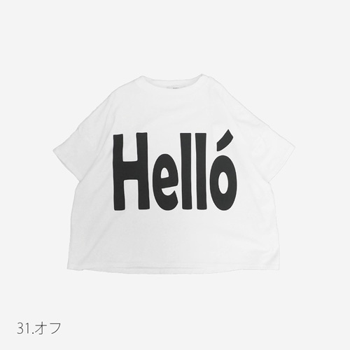 【予約】NARU(ナル) ヴィンテージレアルツイストLIGHT HelloプリントT 662030