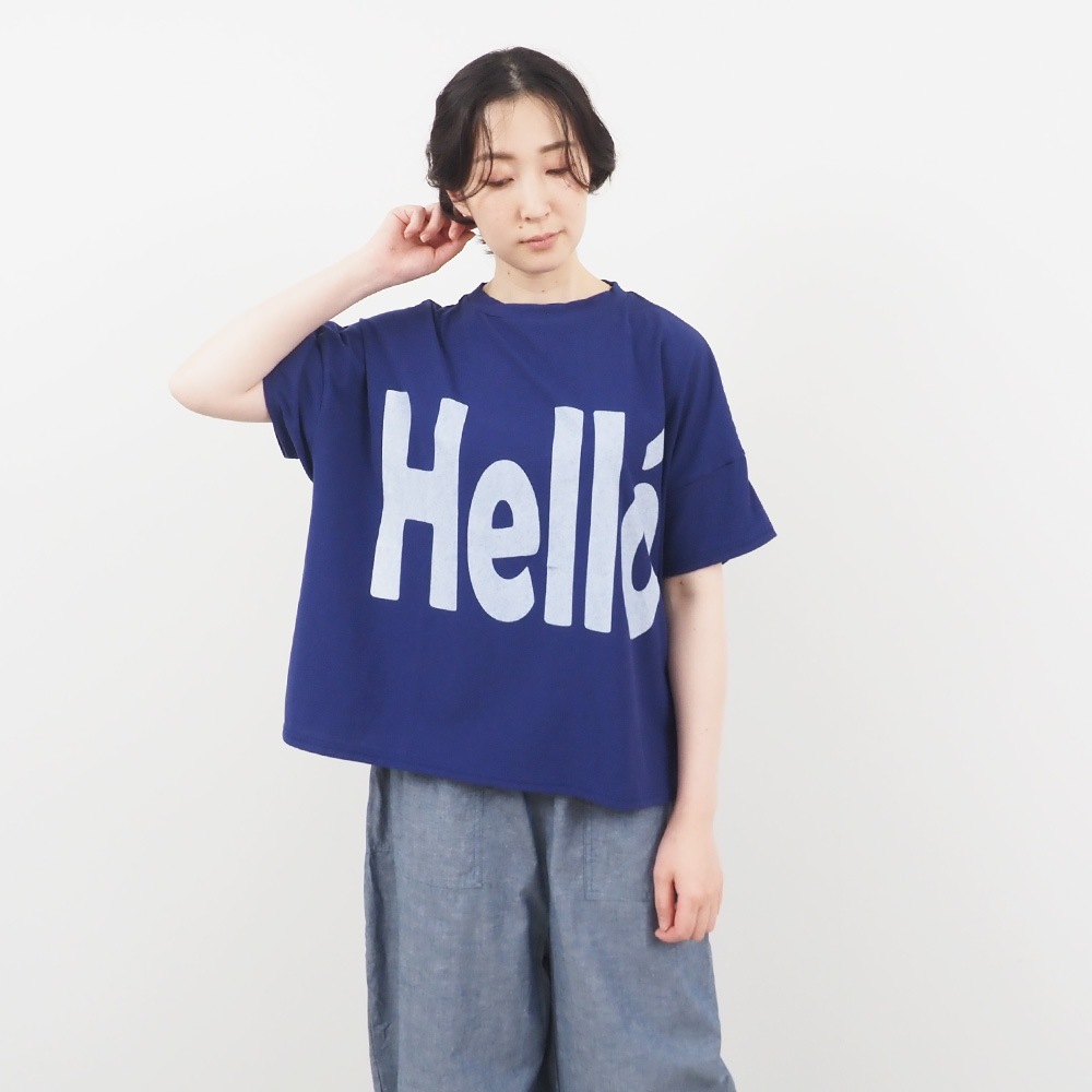 【予約】NARU(ナル) ヴィンテージレアルツイストLIGHT HelloプリントT 662030