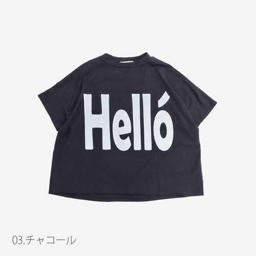 【予約】NARU(ナル) ヴィンテージレアルツイストLIGHT HelloプリントT 662030