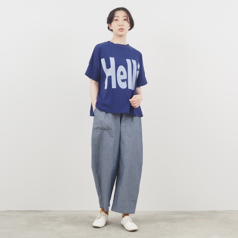 【予約】NARU(ナル) ヴィンテージレアルツイストLIGHT HelloプリントT 662030