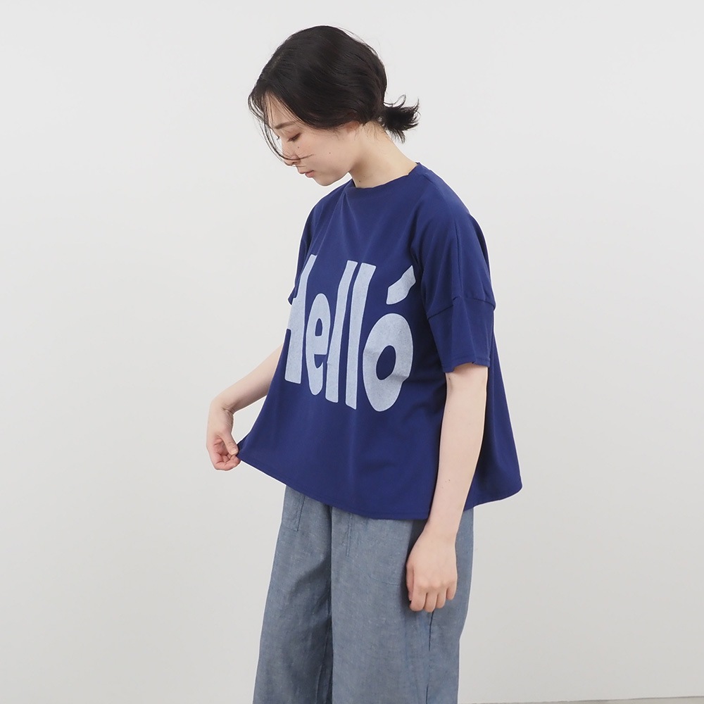 【予約】NARU(ナル) ヴィンテージレアルツイストLIGHT HelloプリントT 662030