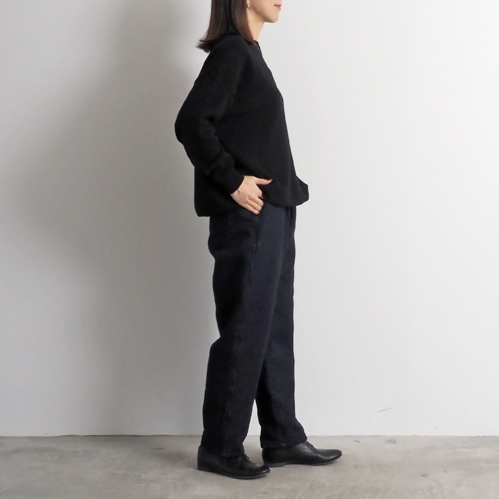 NARU(ナル) ムラデニム裏起毛 コージーパンツ 6688511