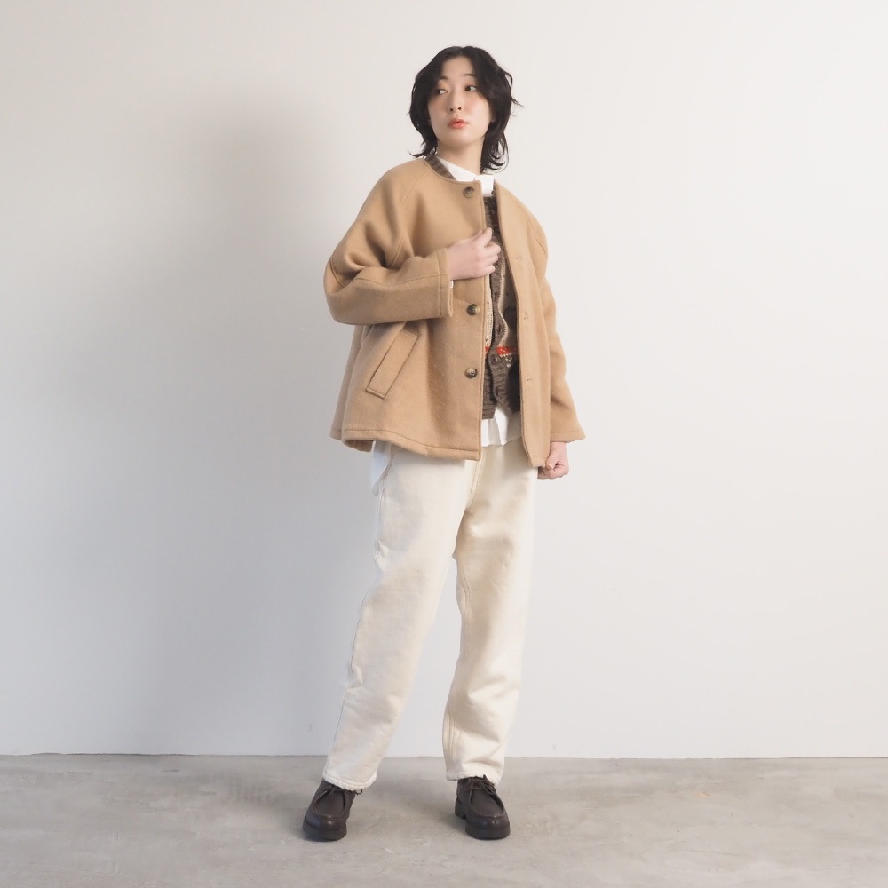 NARU(ナル) ムラデニム裏起毛 コージーパンツ 6688511