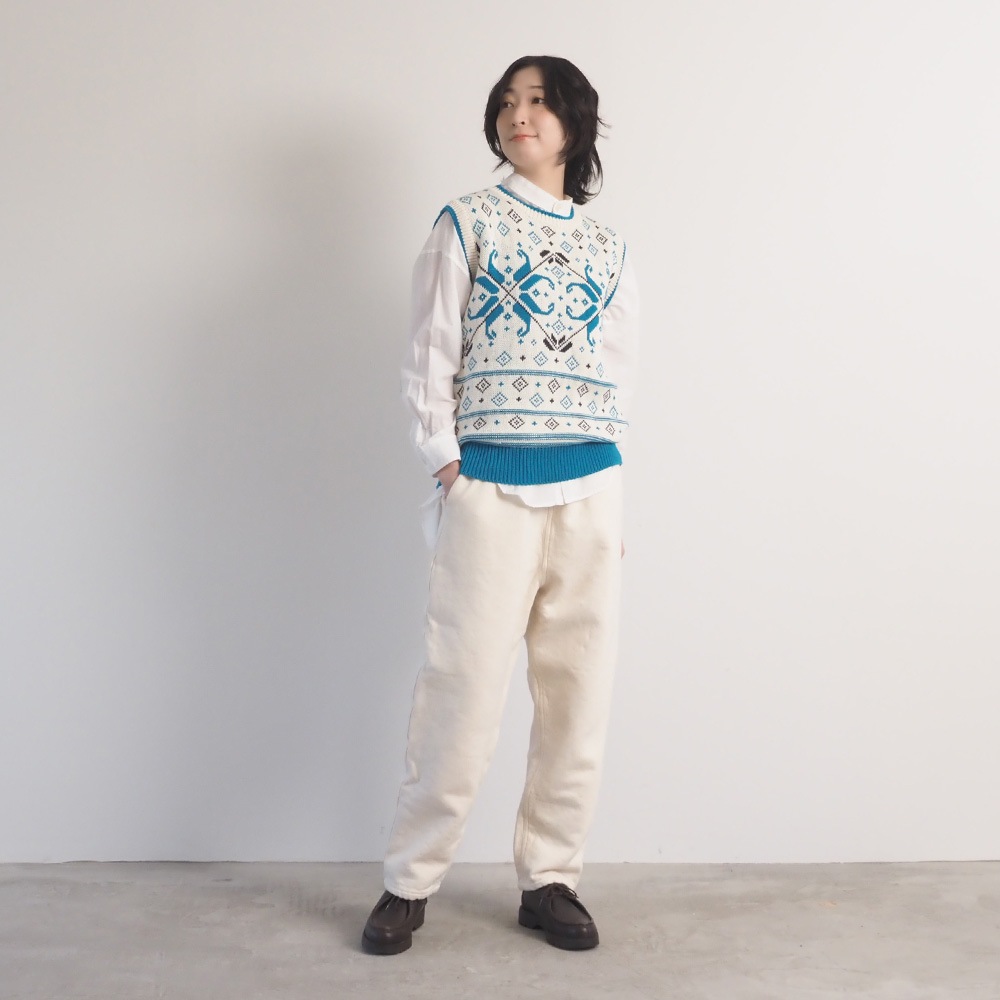 NARU(ナル) ムラデニム裏起毛 コージーパンツ 6688511