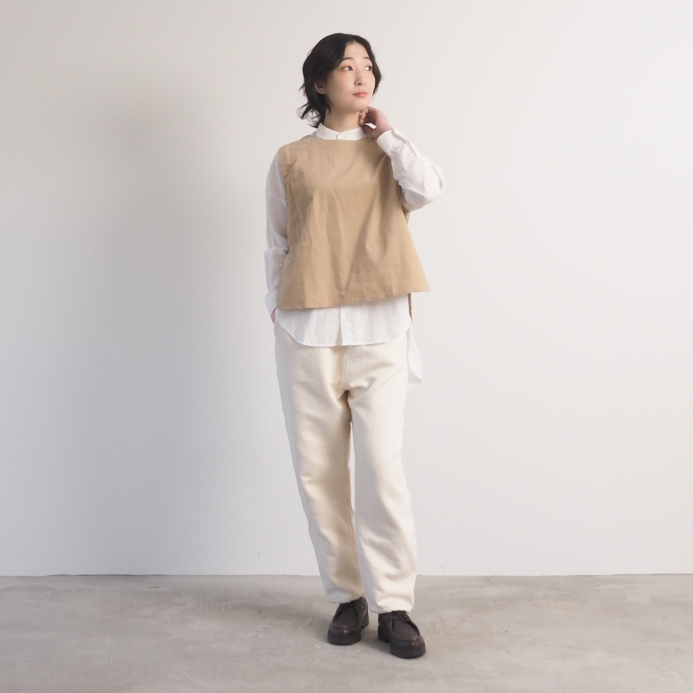 NARU(ナル) ムラデニム裏起毛 コージーパンツ 6688511