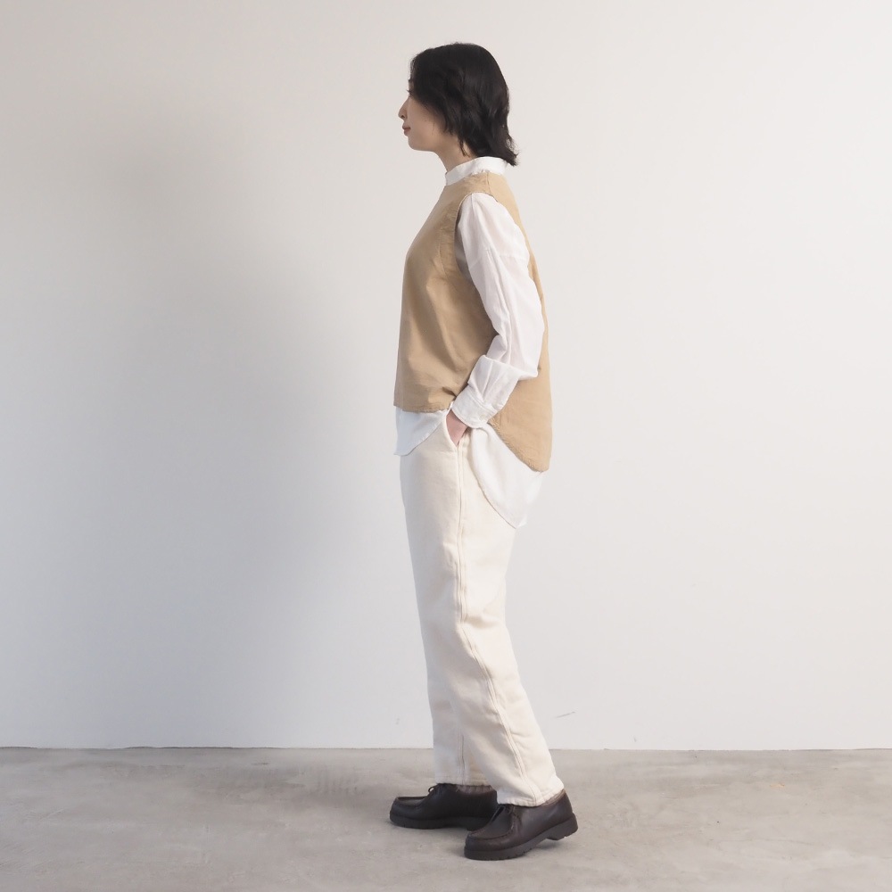 NARU(ナル) ムラデニム裏起毛 コージーパンツ 6688511