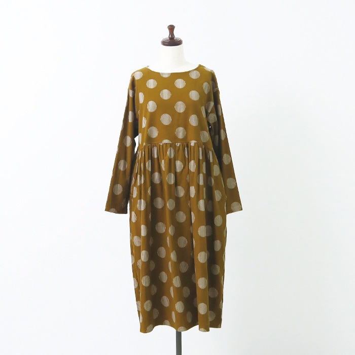 NARU(ナル) コーデュロイドットワンピース 650866 | トップス