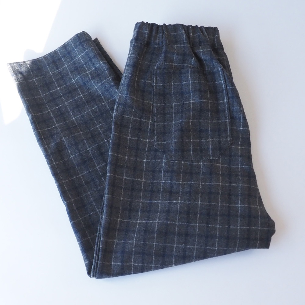 NARU(ナル) ウールリサイクルクロスチェック コージーパンツ 6569381