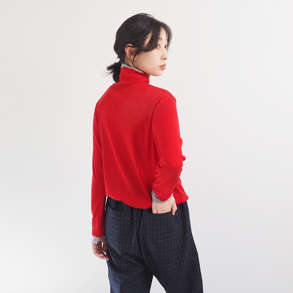 NARU(ナル) ウールリサイクルクロスチェック コージーパンツ 6569381