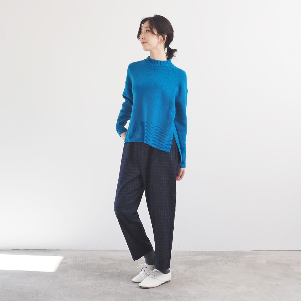 NARU(ナル) ウールリサイクルクロスチェック コージーパンツ 6569381