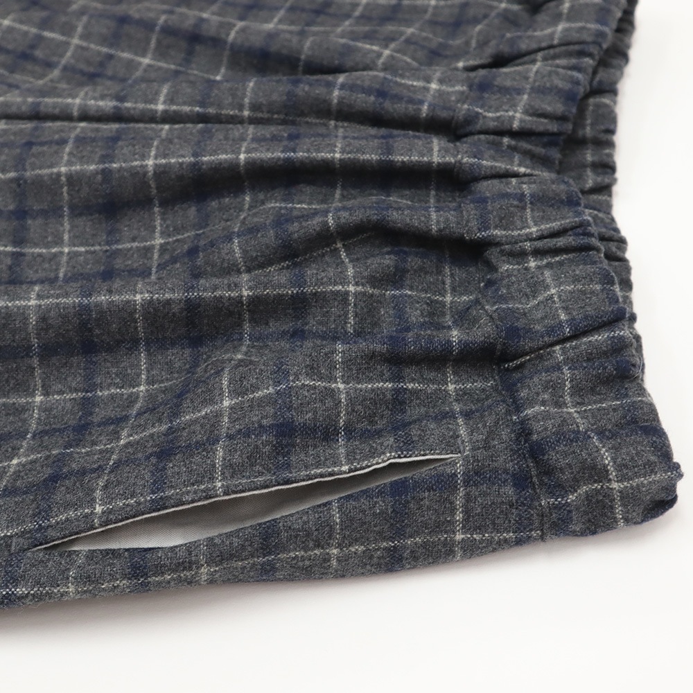 NARU(ナル) ウールリサイクルクロスチェック コージーパンツ 6569381