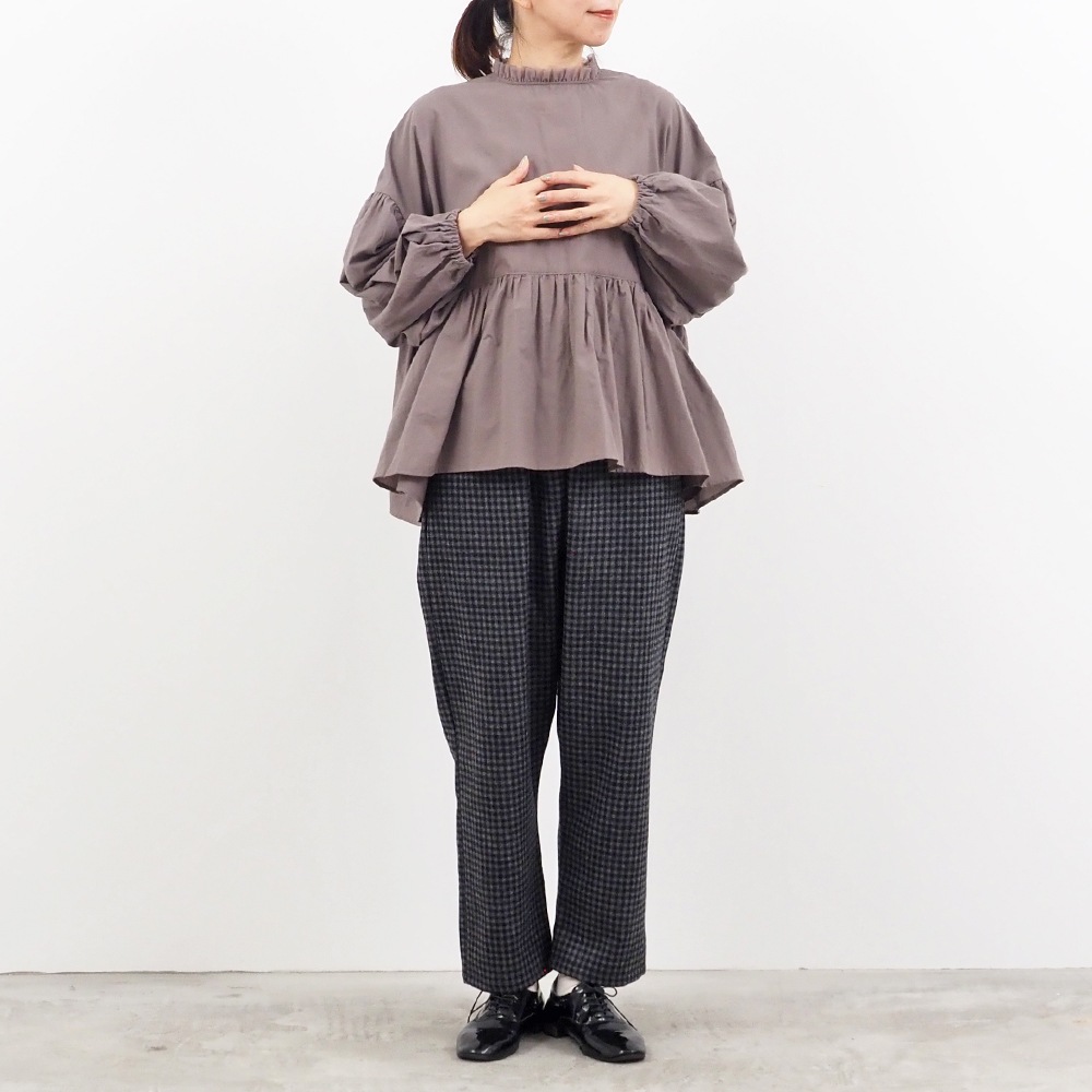 MML × GOODENOUGH サイドベンチレーションパンツ S グレー NARACAMICIE】サイドプリーツパンツ(1(M)9号 ライトグレー