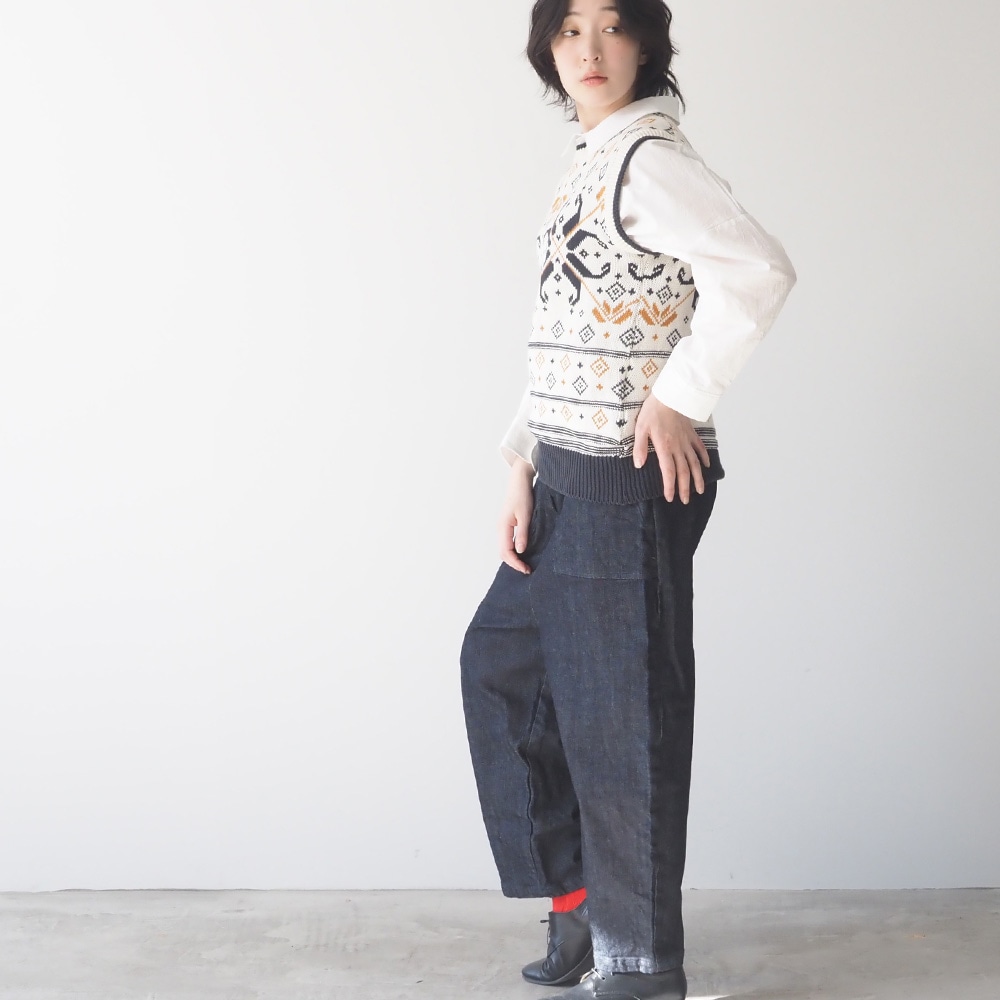 NARU(ナル) 12.5ozストレッチデニム裏起毛 クラフトパンツ 6698001