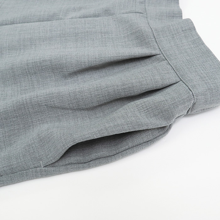 NARU(ナル) リネンライクリノシャンブレー スリムパンツ 654941