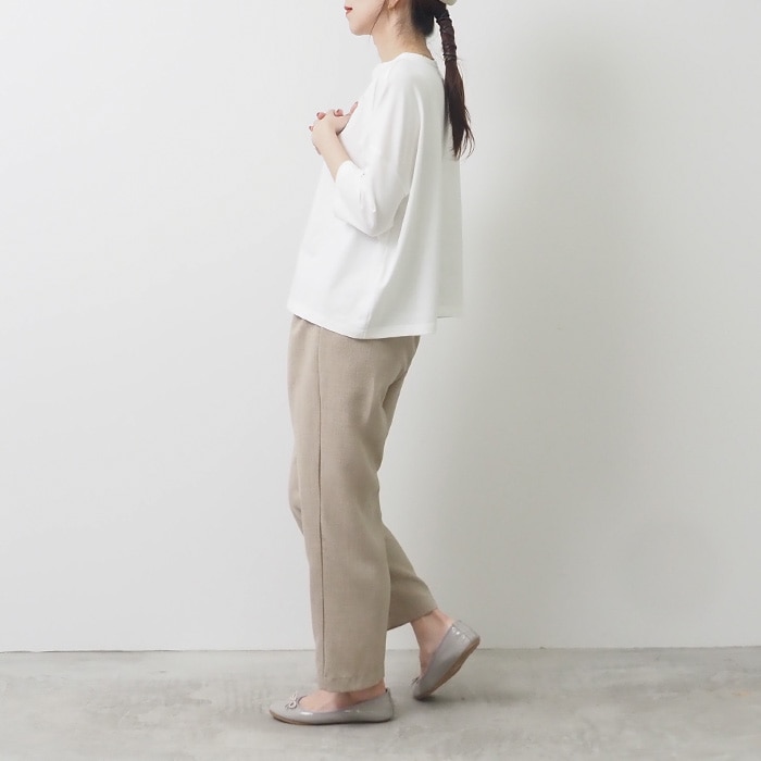 NARU(ナル) リネンライクリノシャンブレー スリムパンツ 654941