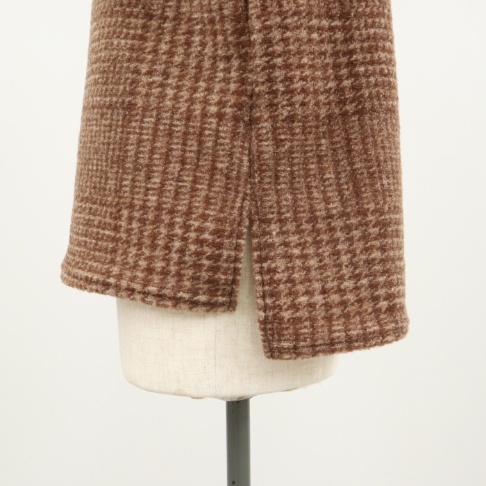 NARU(ナル) イタリアンエアリーグレンチェック ハイネックベスト 656251