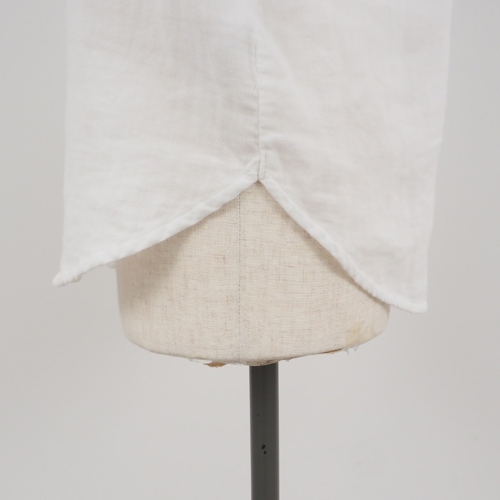 NARU(ナル) ダブルガーゼ オールデイズシャツ「スタンドカラー&イージーフィット」 665810